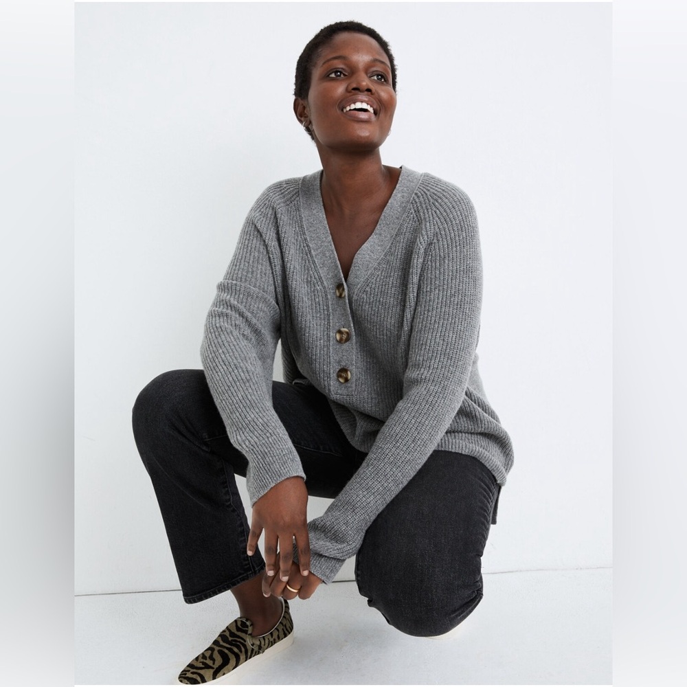 Madewell Ribbed Lyle Henley Sweater